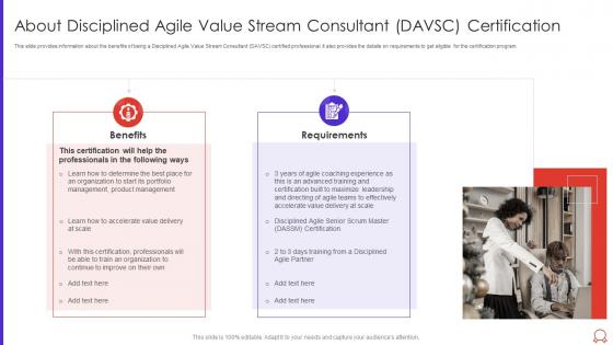About disciplined agile value stream consultant davsc certification