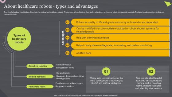 About Healthcare Robots Types And Advantages Robotic Automation Systems For Efficient