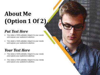 About me ppt infographic template