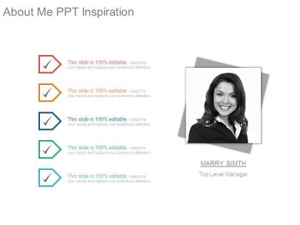 About me ppt inspiration