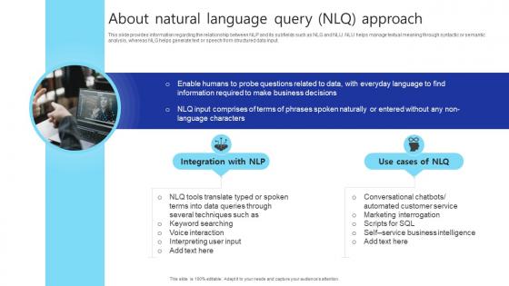 About Natural Language Query NLQ Approach Introduction NLP NLU AND NLG AI SS