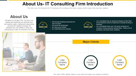 About Us IT Consulting Firm Introduction Cloud Complexity Challenges And Solution
