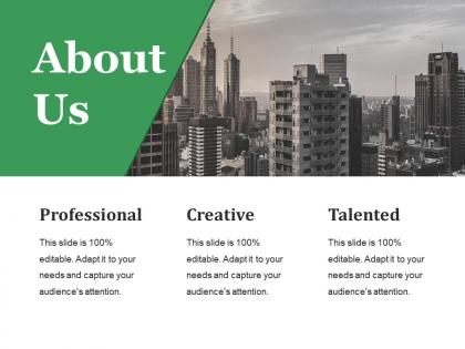 About us ppt styles infographic template