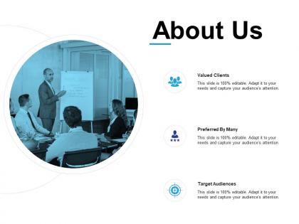 About us valued clients l595 ppt powerpoint presentation icon
