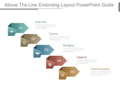 Above the line endorsing layout powerpoint guide