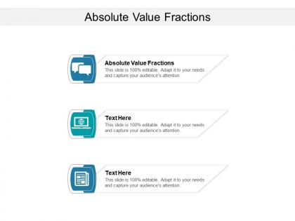 Absolute value fractions ppt powerpoint presentation summary portfolio cpb