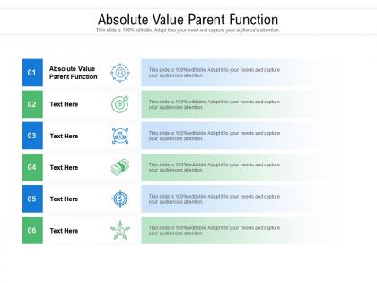 Absolute value parent function ppt powerpoint presentation infographics deck cpb