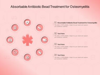 Absorbable antibiotic bead treatment for osteomyelitis ppt powerpoint presentation portfolio