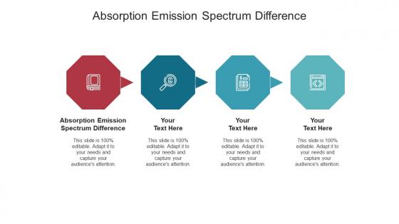 Absorption emission spectrum difference ppt powerpoint presentation infographic template gallery cpb