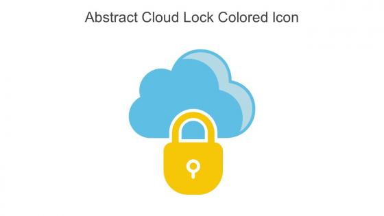 Abstract Cloud Lock Colored Icon In Powerpoint Pptx Png And Editable Eps Format