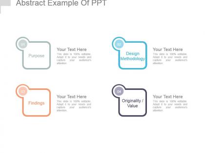 Abstract example of ppt