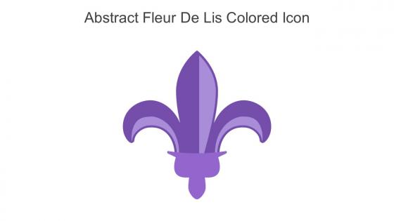 Abstract Fleur De Lis Colored Icon In Powerpoint Pptx Png And Editable Eps Format