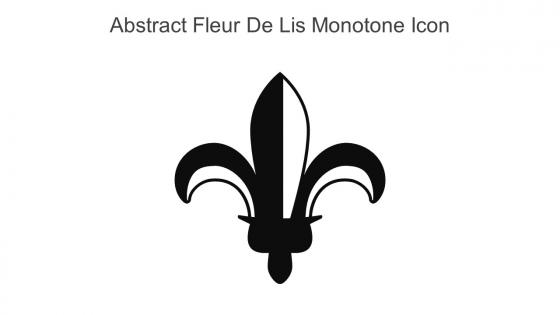 Abstract Fleur De Lis Monotone Icon In Powerpoint Pptx Png And Editable Eps Format