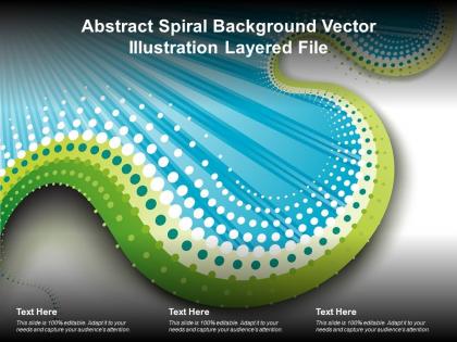 Abstract spiral background vector illustration layered file