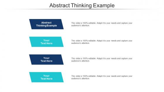 Abstract Thinking Example Ppt Powerpoint Presentation Model Example Cpb