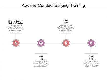 Abusive conduct bullying training ppt powerpoint presentation slides aids cpb