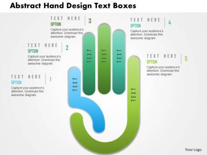 Ac abstract hand design text boxes powerpoint templets