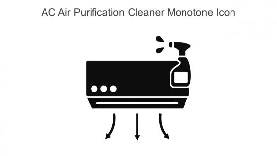 AC Air Purification Cleaner Monotone Icon In Powerpoint Pptx Png And Editable Eps Format
