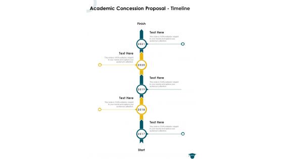 Academic Concession Proposal Timeline One Pager Sample Example Document