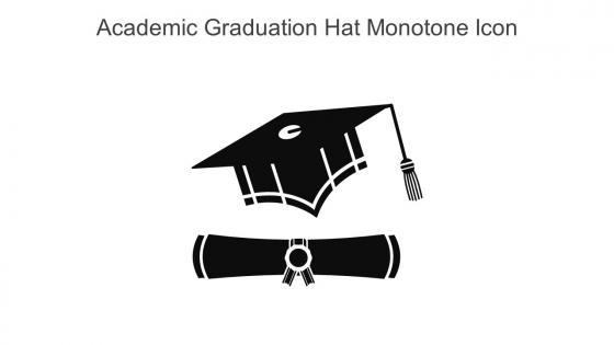 Academic Graduation Hat Monotone Icon In Powerpoint Pptx Png And Editable Eps Format