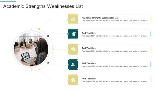 Academic Strengths Weaknesses List In Powerpoint And Google Slides Cpb