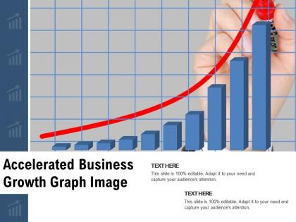 Accelerated business growth graph image