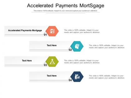 Accelerated payments mortgage ppt powerpoint presentation icon ideas cpb