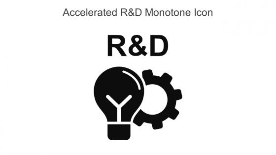 Accelerated R And D Monotone Icon In Powerpoint Pptx Png And Editable Eps Format