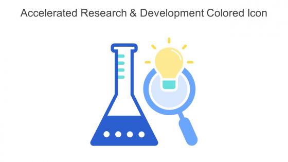 Accelerated Research And Development Colored Icon In Powerpoint Pptx Png And Editable Eps Format