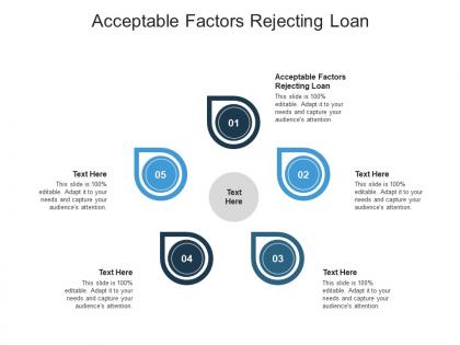 Acceptable factors rejecting loan ppt powerpoint presentation visual aids gallery cpb