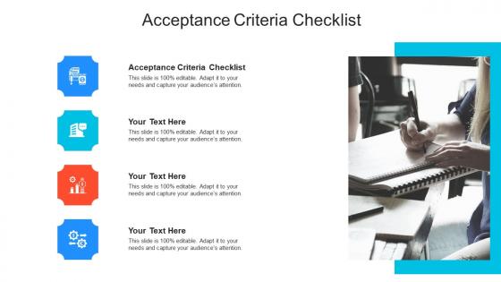 Acceptance criteria checklist ppt powerpoint presentation infographics cpb
