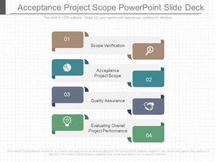 Acceptance project scope powerpoint slide deck