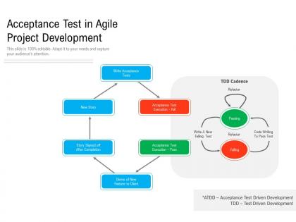Acceptance test in agile project development