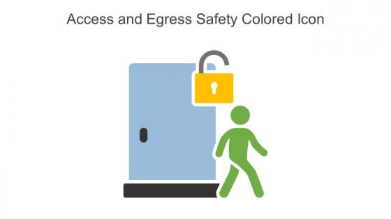 Access And Egress Safety Colored Icon In Powerpoint Pptx Png And Editable Eps Format