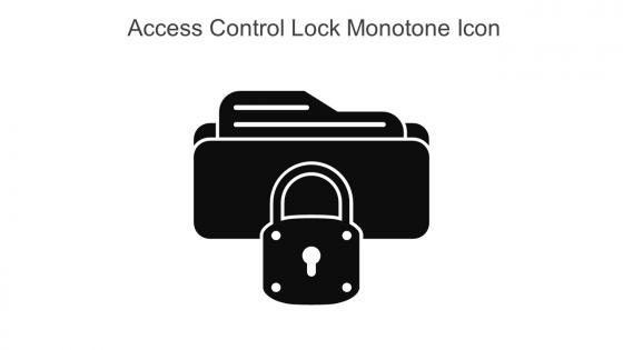 Access Control Lock Monotone Icon In Powerpoint Pptx Png And Editable Eps Format