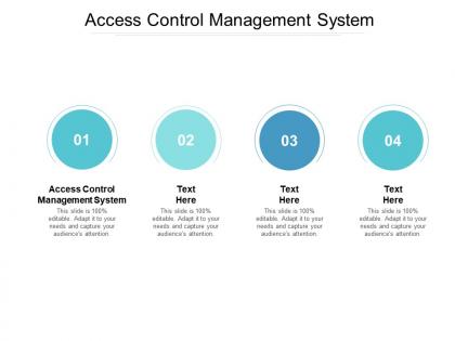 Access control management system ppt powerpoint presentation model diagrams cpb