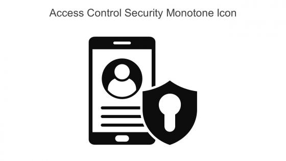 Access Control Security Monotone Icon In Powerpoint Pptx Png And Editable Eps Format
