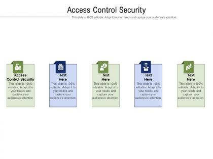 Access control security ppt powerpoint presentation inspiration vector cpb