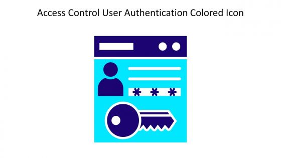 Access Control User Authentication Colored Icon In Powerpoint Pptx Png And Editable Eps Format