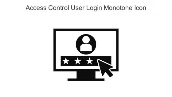 Access Control User Login Monotone Icon In Powerpoint Pptx Png And Editable Eps Format