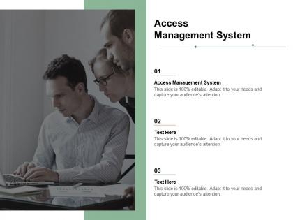 Access management system ppt powerpoint presentation summary vector cpb