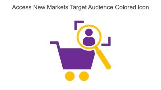 Access New Markets Target Audience Colored Icon In Powerpoint Pptx Png And Editable Eps Format