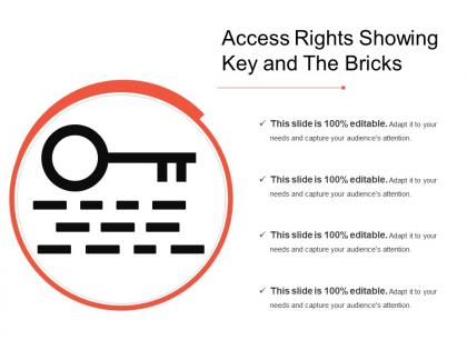 Access rights showing key and the bricks