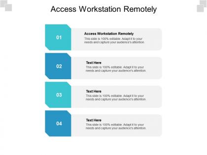 Access workstation remotely ppt powerpoint presentation gallery outline cpb