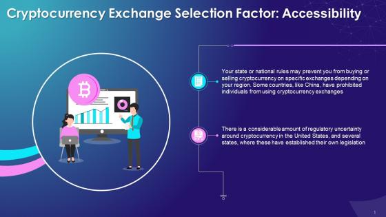 Accessibility As A Factor For Choosing A Cryptocurrency Exchange Training Ppt