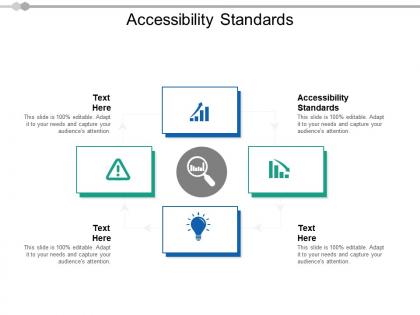 Accessibility standards ppt powerpoint presentation slides diagrams cpb