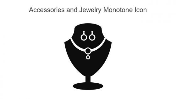 Accessories And Jewellery Monotone Icon In Powerpoint Pptx Png And Editable Eps Format