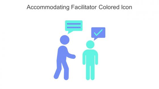 Accommodating Facilitator Colored Icon In Powerpoint Pptx Png And Editable Eps Format