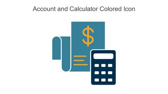 Account And Calculator Colored Icon In Powerpoint Pptx Png And Editable Eps Format