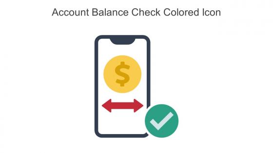 Account Balance Check Colored Icon In Powerpoint Pptx Png And Editable Eps Format